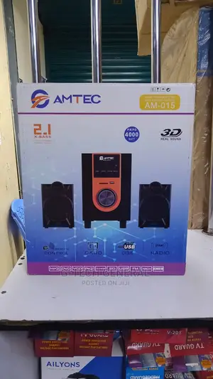Amtec 2.1 Channel Am-015 Multimedia Speaker System