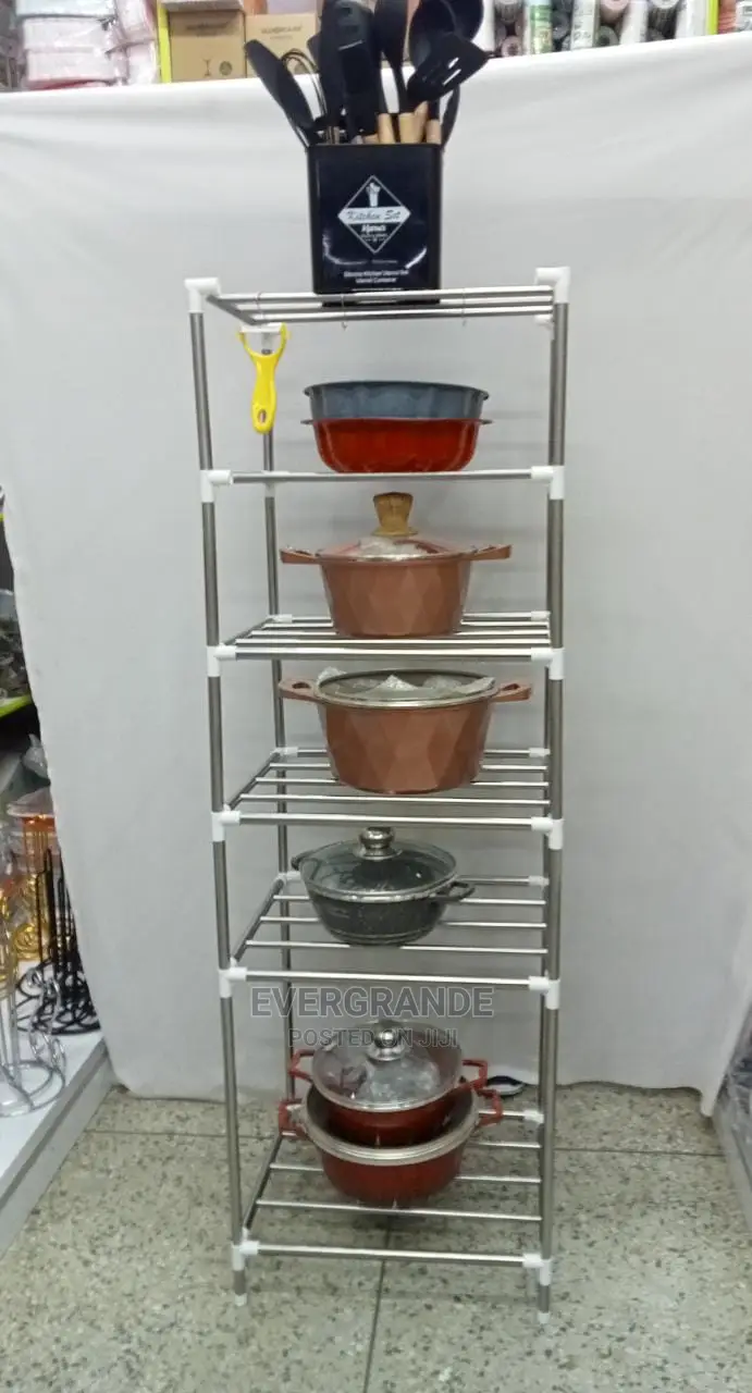 Kitchen Rack 6 Layer Adjustable Stainless Holder