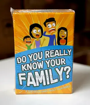 Do You Really Know Your Family? Family Fun Card Game.