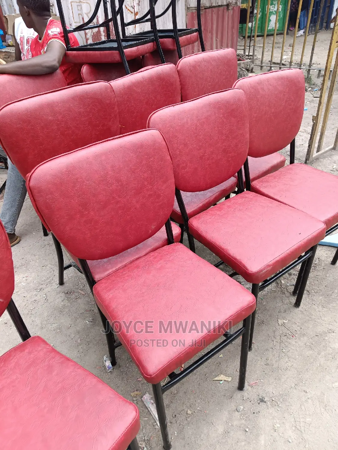 Restaurant Chairs, Red Maroon