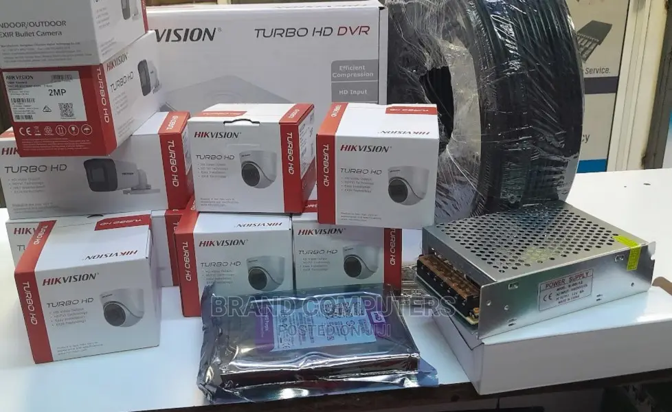 16 CCTV Camera Hikvision Camera 4 Set Cameras