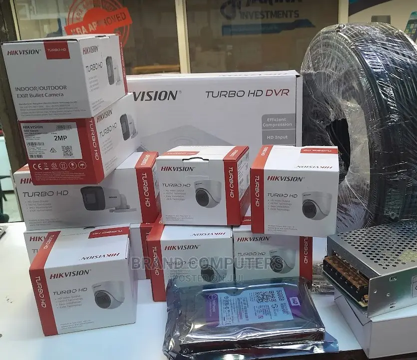 16 CCTV Camera Kit Complete Set-Hikvision Turbo HD