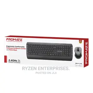 Promate Lightweight Keyboard Mouse Combo With Ergonomic