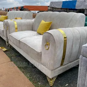 5 Seater 3-2 Beige With Gold Ribon