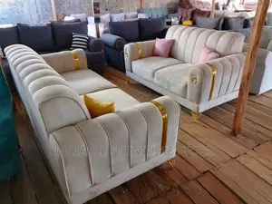5 Seater Sofa With Golden Riboon