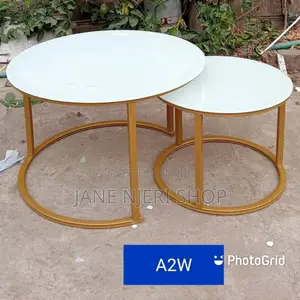 Glass Nesting Table 2 Pieces