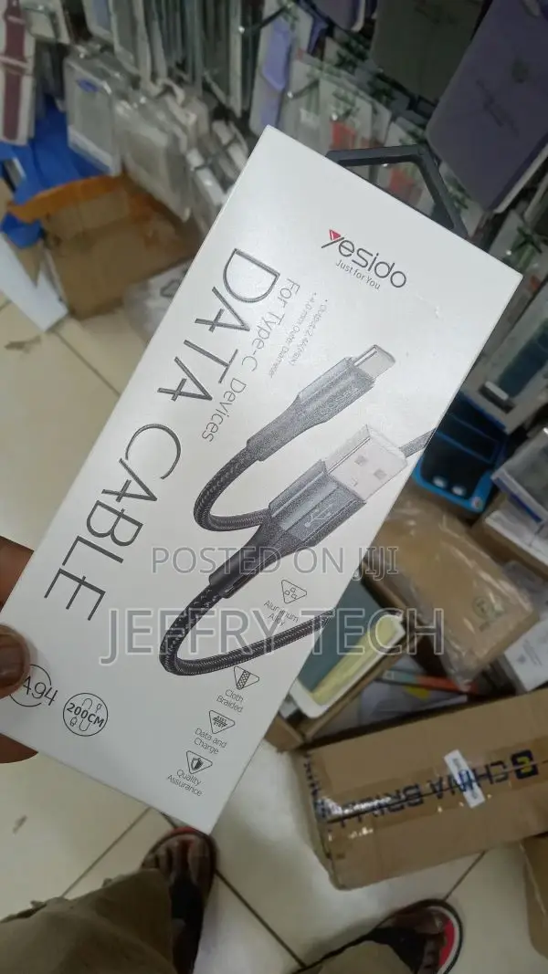 Yesido 2.4A USB C Fast Charging Type C Data Cable for Samsun