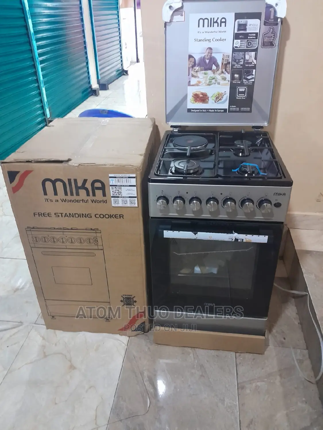 Mika 50*60 Silver 3+1 Standing Cooker * 
