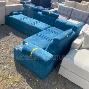 Blue L-Seat Sofa