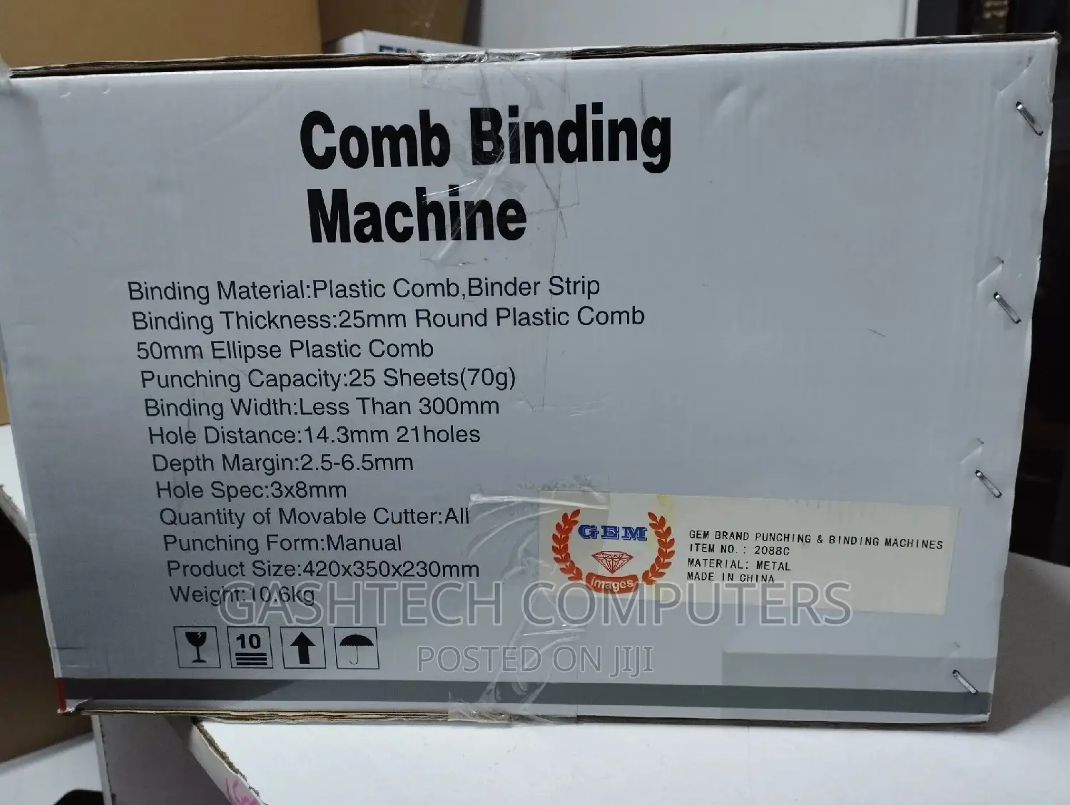 Heavy Duty Comb Binding Machine 2088c (2088c)
