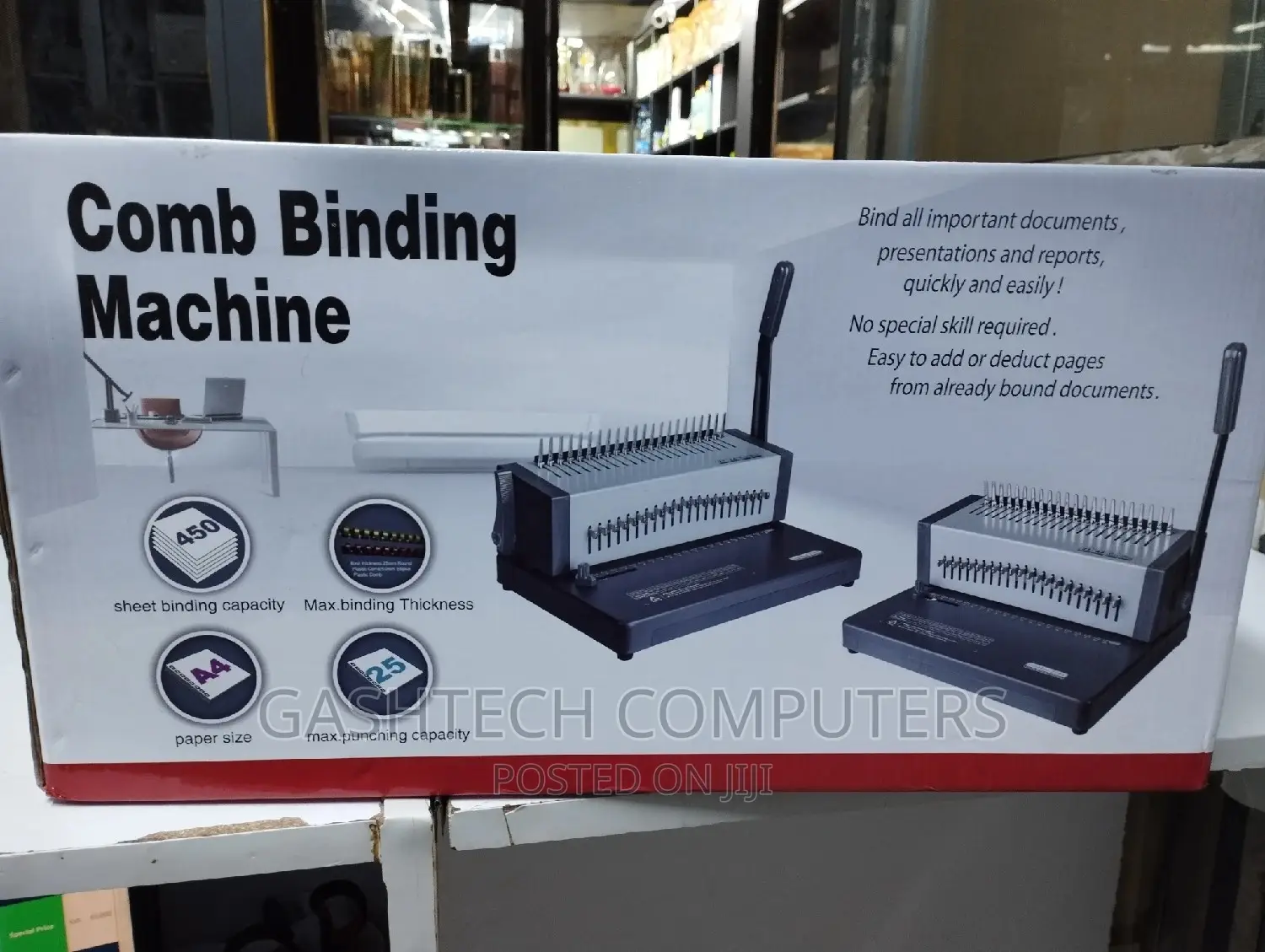Binding Machine 2088c Metallic 25 Sheets Punching