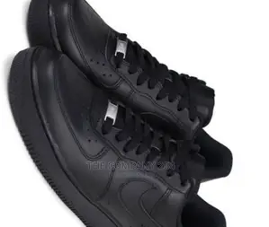 Black Designer Nike Air Force 1 Sneakers