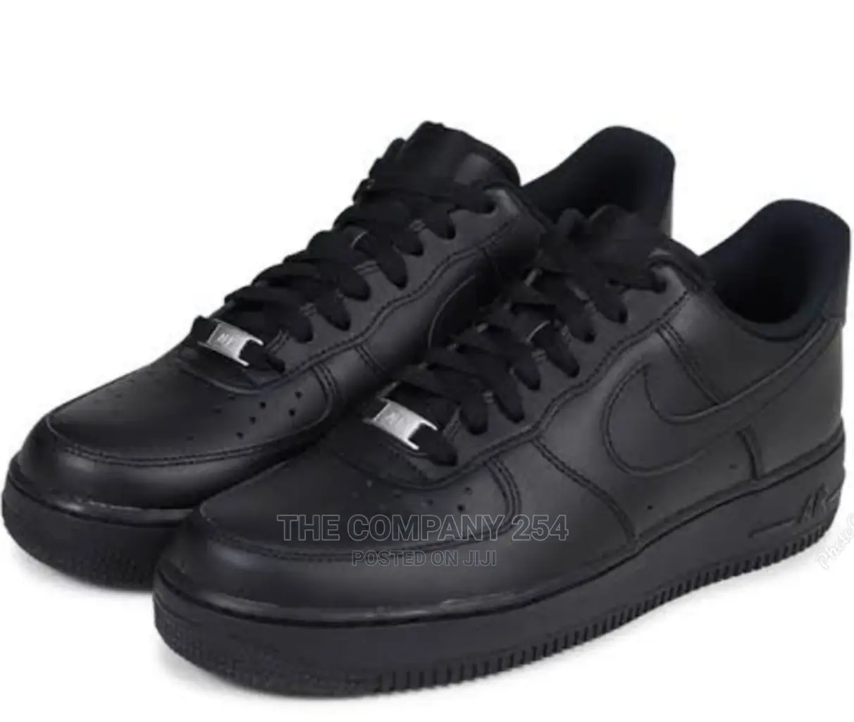 Black Designer Nike Air Force 1 Sneakers