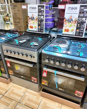 Mika Standing Cooker, 60cm X 60cm, 3 Gas Burner + 1 Electr