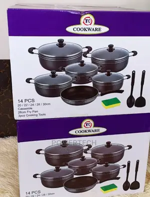 TC Heavy Non-Stick Cooking 14pcs Sufuria Set.
