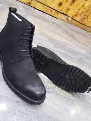 Black Smart Casual Official Designer Men's Leather Boots