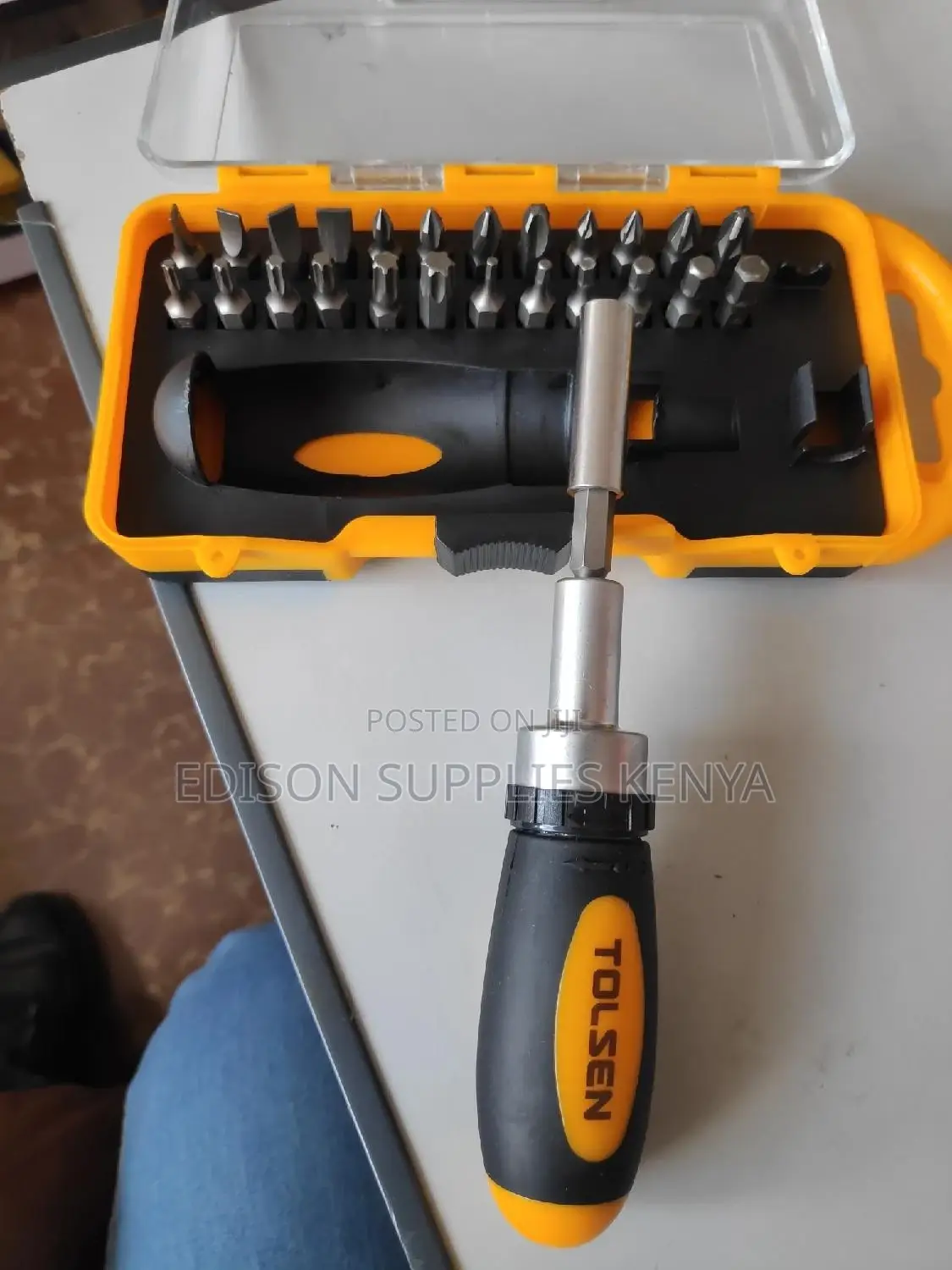 Tolsen Ratchet Screwdriver Bits Sets 26pcs - 20034 CRV Bits