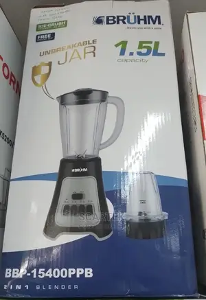 Bruhm 2 in 1 Blender Blender(Ice-Crush With Power Blades)