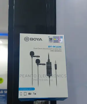 BOYA BY-M1DM Dual Omnidirectional Lavalier Microphone