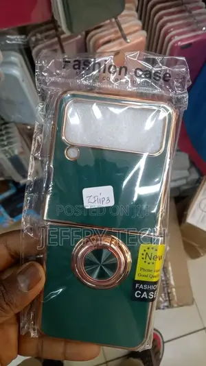Samsung Galaxy Z Flip 3 Plating Shockproof Ring Hol