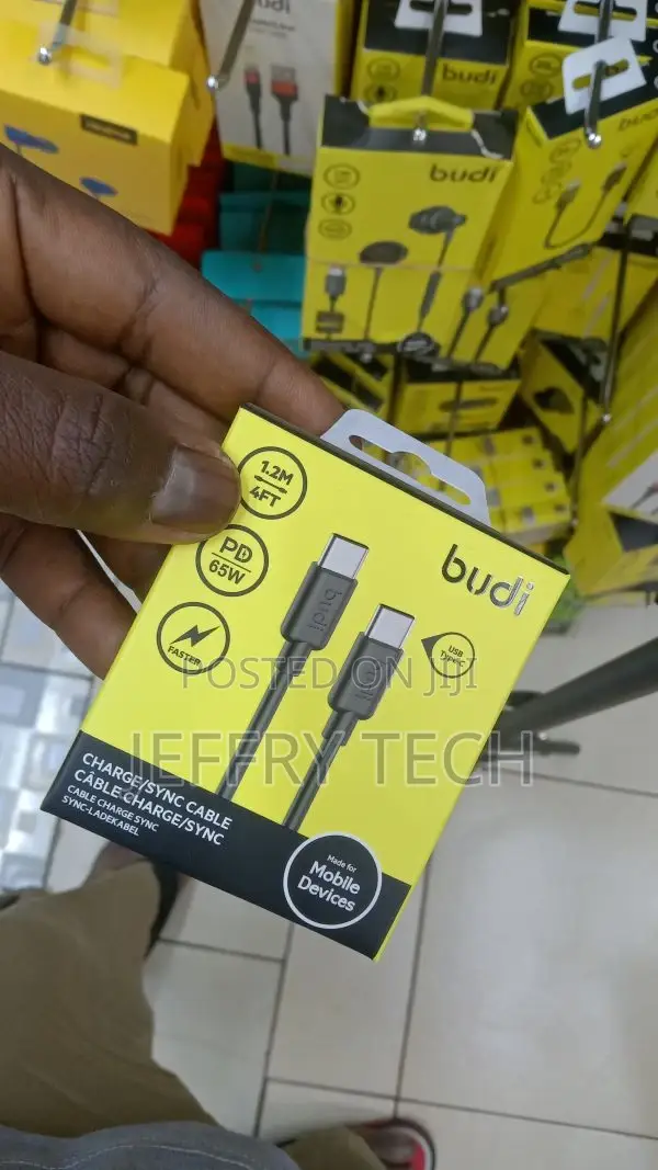Budi Type-C to Type-C Charging Cable (1.2m) DC230TT12BS