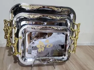 3 PCS Golden Tray Available 