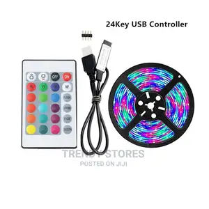 5 MTRS LED USD RGB Strip Light With Remote Control