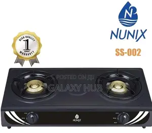 Nunix Two Burner Stainless Stove