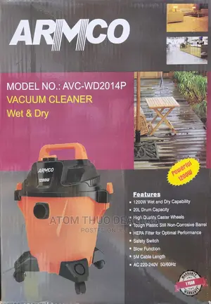 ARMCO 20litres Wet and Dry Vacuum Cleaner 