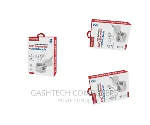 Promate High Definition Bluetooth White Earphones