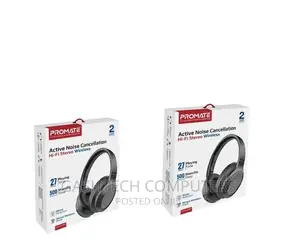 Promate Active Noise Cancelling High Fidelity Stereo Wireles