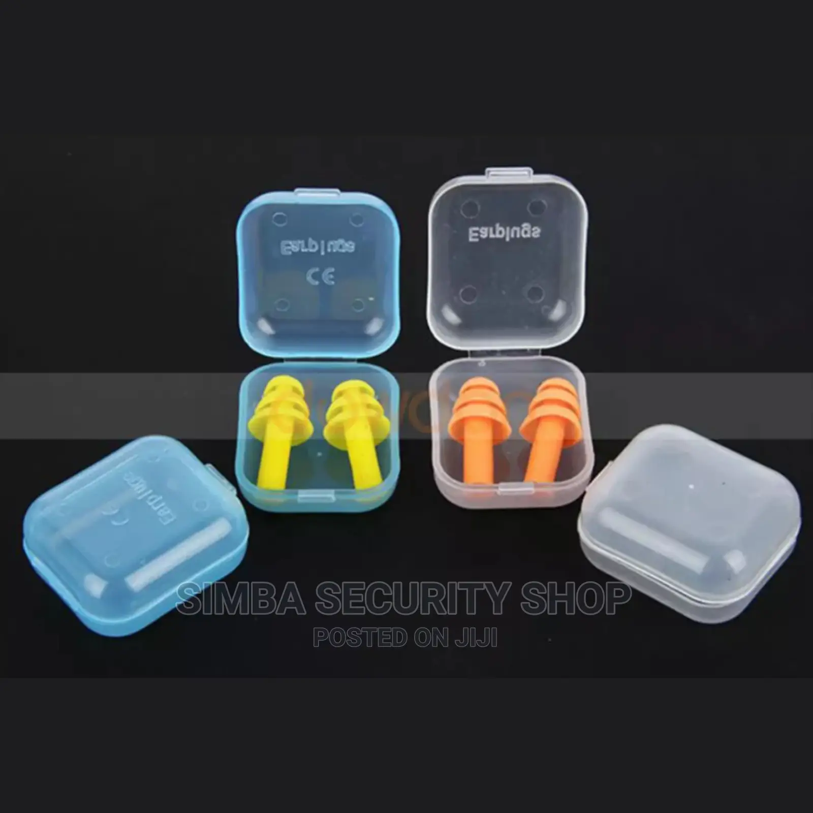 2 Noise Reduction Ear Plug Case With Plastic Box Silicone