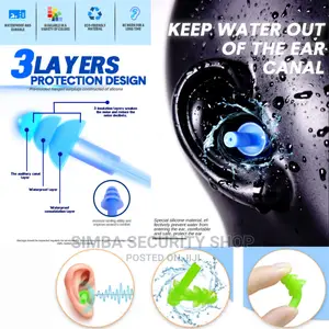 2 Noise Reduction Ear Plug Case With Plastic Box Silicone