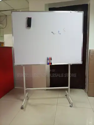 White Board With Wheeled Stand 1.2m by 1.2m