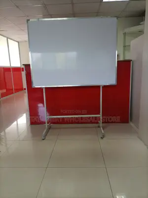 White Board With Wheeled Stand 0.9m X 1.2m