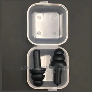 Safety Ear Plugs Muffs Reusable With Case Black Light Weight