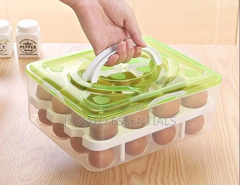 32 Grid Egg Storage Container Box, Tray