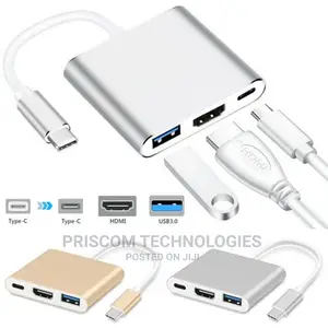 3 in 1 USB Type C to HDMI USB 3.0 PD Ports Multiport Adapter