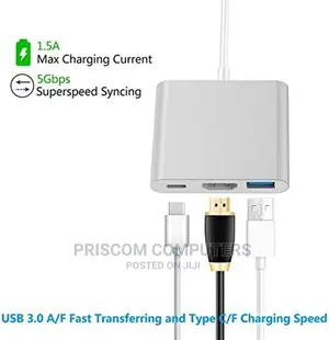 Type C 3 in 1 Usb Hdmi Type C Converter Adapter, Type C Hdmi