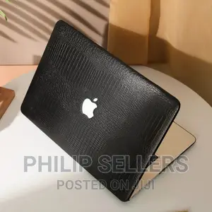 Coal Black Crocodile Pattern Macbook Hard Protective Case Fo