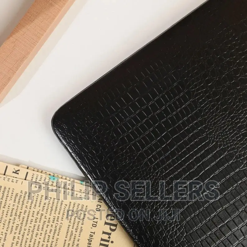Coal Black Crocodile Pattern Macbook Hard Protective Case Fo