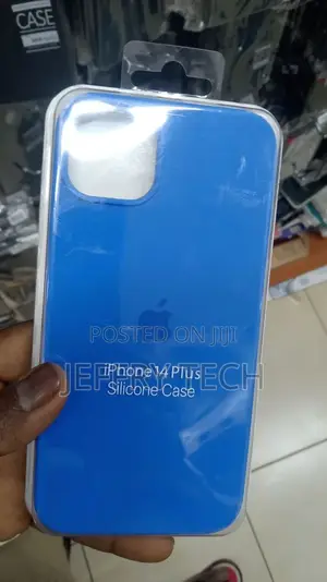 iPhone 14 Plus Case Blue (2022), Liquid Silicone Case Phone