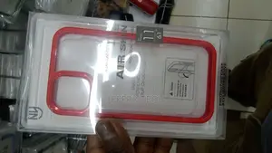 Rugged Red Border Clear Case for iPhone 11