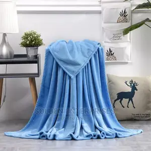 Blue Fleece Throw Blanket