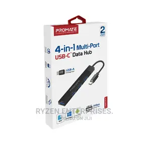 Promate USB-C Hub 4 in 1 USB Ports, USB-C to USB-A Adapter