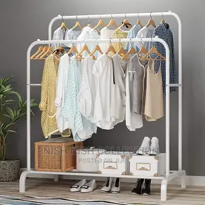 Double Pole Clothing Rack.