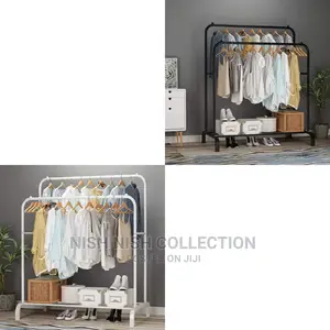 Double Pole Clothing Rack.