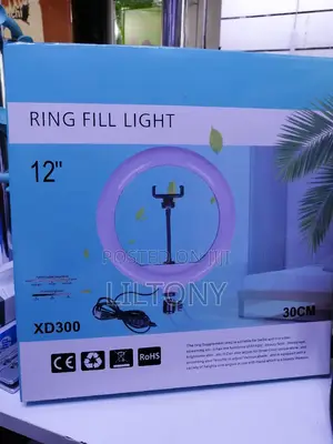 12" Ring Light With Three Lighting Modes