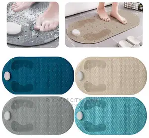 Bathroom Antislip Mats With Scrubber and Feet Scrub Stone