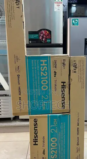 Hisense Sound Bar 
HS2100. 2.1. 240 Watts